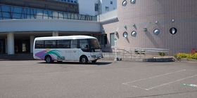 【妙高市総合体育館&水夢ランドあらい】前に