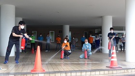 妙高市総合体育館&水夢ランドあらい合同の【消防訓練】を行いました‼